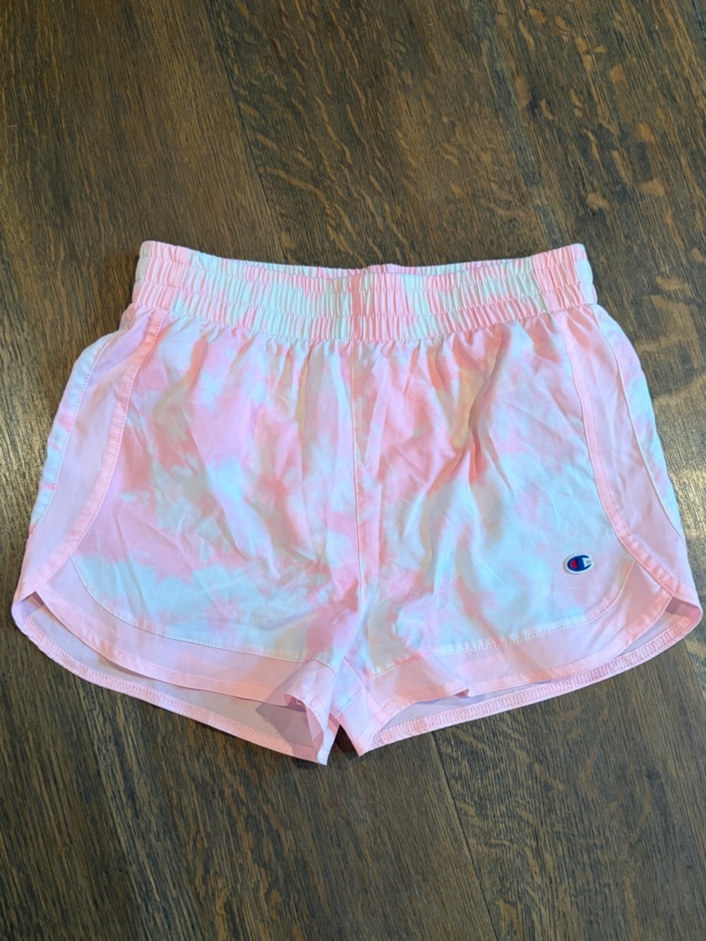 Champion Girls Pink Tie-Dye shorts